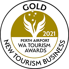 Perth Airport WA Tourism Awards 2021 - Gold - New Tourism Business